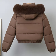 Load image into Gallery viewer, Fleece-lined Puffer with Detachable Hood
