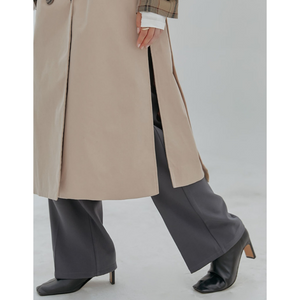 Side Slit Trench Coat