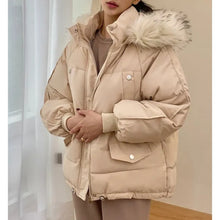 Load image into Gallery viewer, Oversized Puffer with Fur Hood
