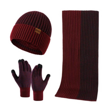 Load image into Gallery viewer, Gloves, Beanie &amp; Scarf Set
