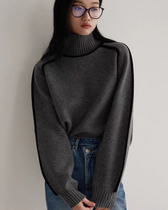 Lined Knit Turtleneck