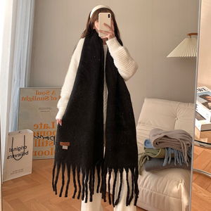 Plain Tassel Scarf