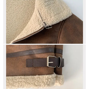 High Neck Soft Leather Jacket