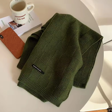 Load image into Gallery viewer, Long Knitted Scarf - Weave Pattern
