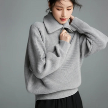 Load image into Gallery viewer, Collared Knit Sweater
