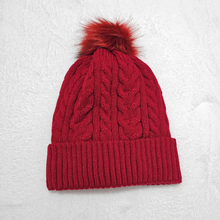 Load image into Gallery viewer, Pompom Fleece Beanie
