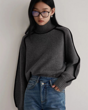 Load image into Gallery viewer, Lined Knit Turtleneck
