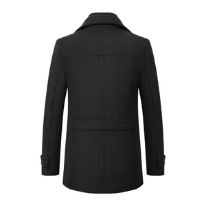 Soft Wool Blend Coat for Men