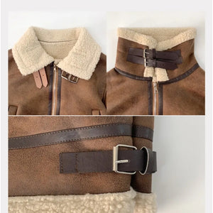 High Neck Soft Leather Jacket
