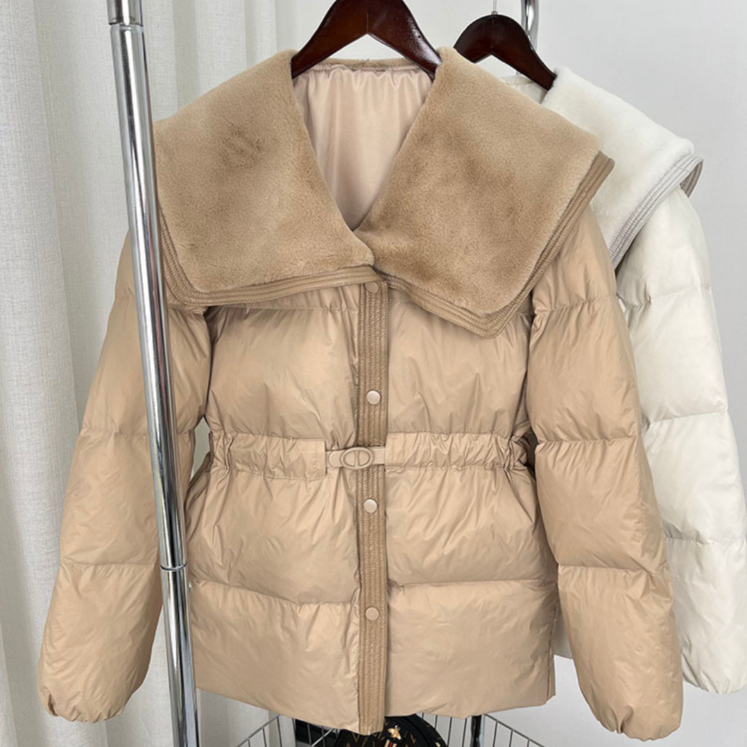 Wide Collar Puffer Jacket