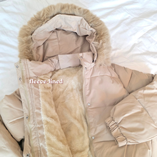 Load image into Gallery viewer, Fleece-lined Puffer with Detachable Hood
