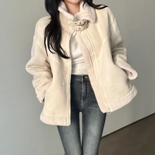 Load image into Gallery viewer, High-Collar Suede Jacket

