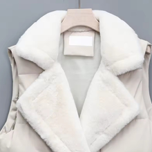 Load image into Gallery viewer, Fur Collar Puffer Vest
