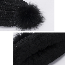 Load image into Gallery viewer, Pompom Beanie and Neck Warmer Set
