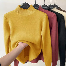 Load image into Gallery viewer, Cashmere Longsleeves - Mockneck
