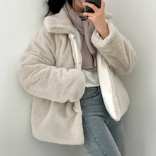 Load image into Gallery viewer, Reversible Eco Fur Jacket
