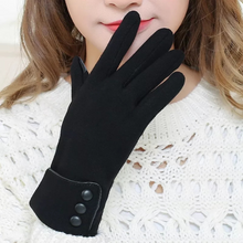 Load image into Gallery viewer, Buttoned Winter Gloves - Women
