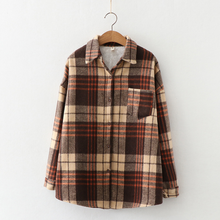 Load image into Gallery viewer, Plaid Longsleeve Blouse
