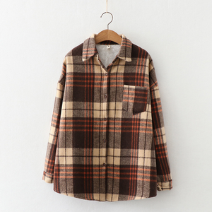 Plaid Longsleeve Blouse