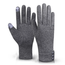 Load image into Gallery viewer, Buttoned Winter Gloves - Women
