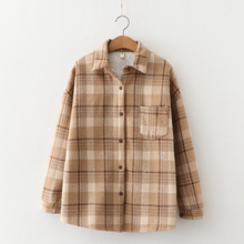 Load image into Gallery viewer, Plaid Longsleeve Blouse
