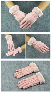 Suede Gloves - Women