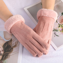 Load image into Gallery viewer, Suede Fur Gloves - Women
