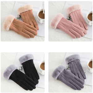 Suede Gloves - Women