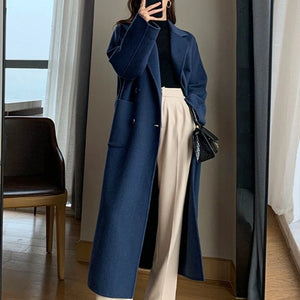 Long Wool Blend Coat