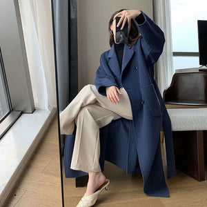 Long Wool Blend Coat